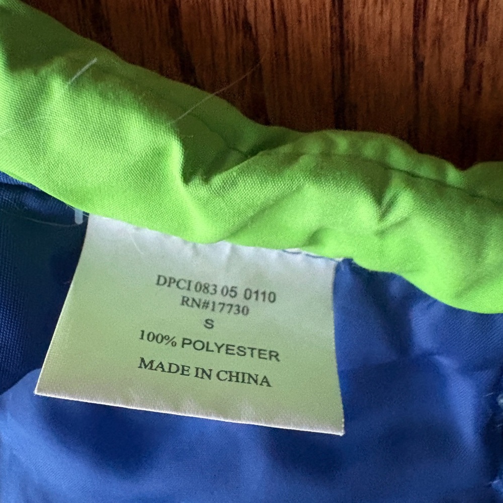 Boots & Barkley Blue & Green Dog Puffer Jacket - Picture 5 of 5